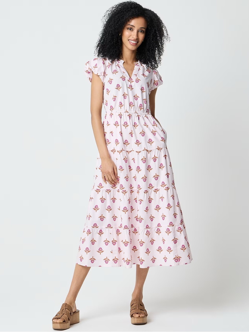 J.Crew Factory Tall Willa Midi Dress